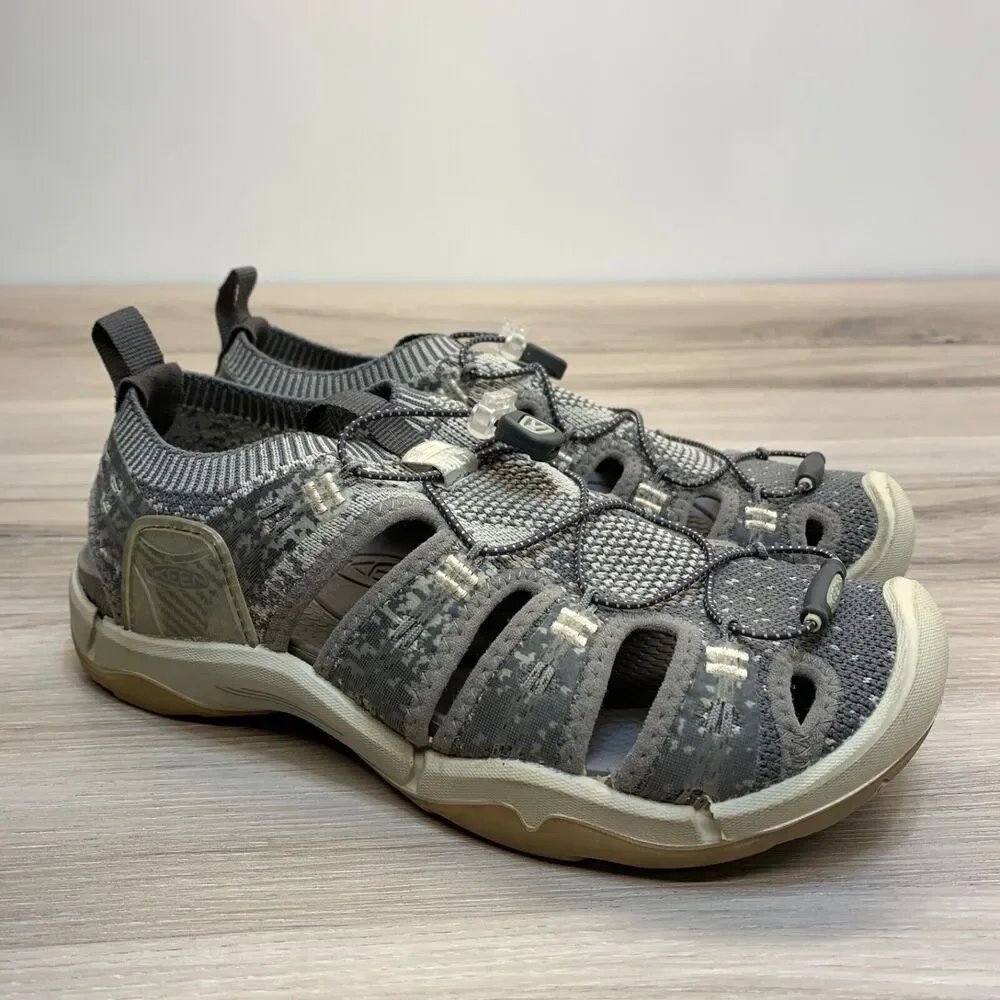 KEEN Sandals Evofit Sz 8 Womens Gray‎ Fisherman Hiking Waterproof Shoes Sport
